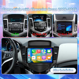 Android 13 Car Radio for Chevy Cruze 2009-2015 Wireless Carplay Android Auto Mirror Link 9" Touch Screen Car Radio with GPS, BT, FM/RDS, EQ, DSP, WiFi, SWC, Backup Camera