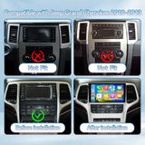 Car Radio Upgrade for Jeep Grand Cherokee 2010-2013 Wireless Carplay | Android Auto 2G+64G WiFi GPS Navigation Bluetooth 5.0,SWC, Car Tablet