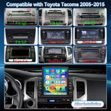 Car Stereo for Toyota Tacoma 2005-2015 Upgrade Wireless CarPlay & Android Auto AHD Backup Camera GPS SWC FM WiFi Bluetooth