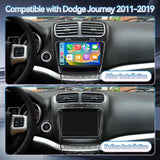 Car Radio for Dodge Journey 2011-2020, 9 Inch Touchscreen Stereo Support Carplay & Android Auto Bluetooth/Voice Control/GPS/WiFi/Back-up Camera/SWC/FM