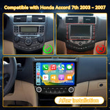 Car Stereo for Honda Accord 7th 2003-2007 Radio Wireless Carplay Android Auto, 10.1inch IPS Touch Screen, DSP, 5G WiFi, GPS, 5.0 Bluetooth, RDS/FM Radio, 32EQ, AHD Backup Camera
