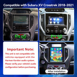 Car Radio Stereo for 2018–2021 Subaru XV/Crosstrek - 9.7" IPS Touch Screen, Upgrade Dash Kit with CarPlay & Android Auto, GPS Navigation, SWC Support, Bluetooth 5, WiFi