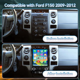 Ford F150 2009 2010 2011 2012 Android 14 Car Stereo 8-core, 12.1 Inch IPS Touch Screen Car Radio with Wireless Carplay/Android Auto,GPS, WiFi, Bluetooth, FM, DVR