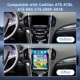 Car Radio for Cadillac ATS XTS SRX CTS 2009-2018: 9.7''HD Touch Screen Stereo with Carplay Android Auto WiFi GPS Navigation Bluetooth AM FM DSP RDS SWC 1080P Backup Camera