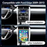 QLED 8-Core Radio for Ford Edge 2009 2010 2011 2012 2013 Upgrade,Touch Screen Stereo,Support Carplay and Android Auto,Free Back Camera