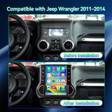 Jeep Wrangler 2011-2014 Wireless Carplay & Android Auto Tesla-style Screen 12.1 Inch