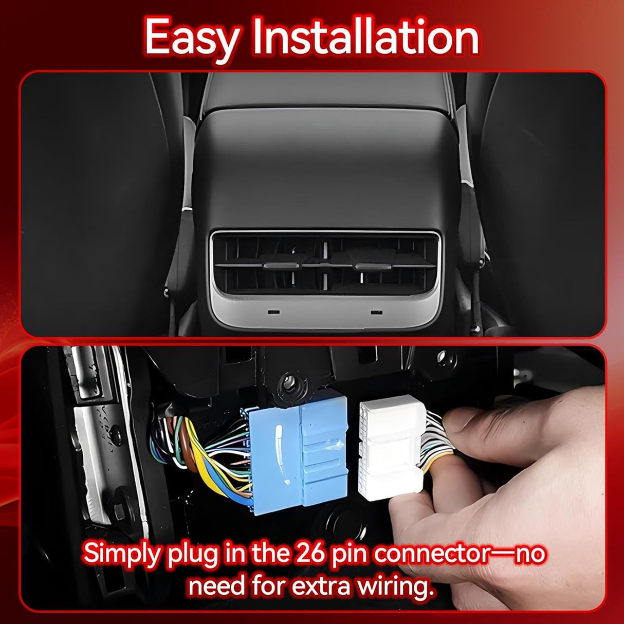 Rear Entertainment Touch Screen Compatible with Tesla Model 3 2019-2023/Model Y 2019-2024