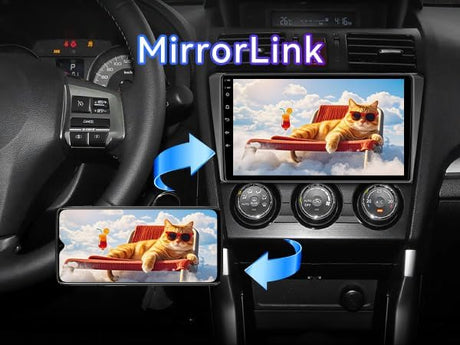 Car Radio Compatible with Subaru Forester WRX Impreza 2013 2014 2015 | Wireless Carplay/Android Auto, 2+64G 9 Inch Car Head Unit with GPS Navigation, Mirrorlink, Backup Camera