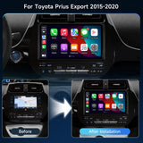 Car Stereo for Toyota Prius XW50 2015-2020, Android 9 Inch IPS Touch Screen Radio with Wireless Carplay &Android Auto, GPS, Double Din, Bluetooth DSP, WiFi, FM RDS, Camera