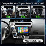 Android 13 Car Radio for Toyota Prius V Alpha 2012-2017 | Carplay Android Auto, 9 Inch Touchscreen Head Unit Bluetooth GPS SWC RCA Back Camera (For Prius Plus V Alpha 2012-2017)