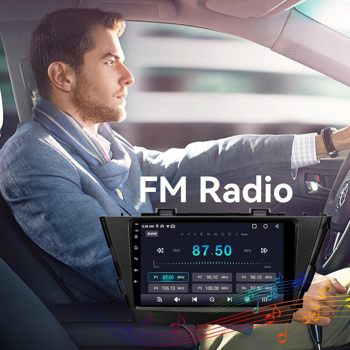 Android 13 Car Radio for Toyota Prius V Alpha 2012-2017 | Carplay Android Auto, 9 Inch Touchscreen Head Unit Bluetooth GPS SWC RCA Back Camera (For Prius Plus V Alpha 2012-2017)