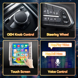 12.1 Inch Radio Replacement for Toyota Tundra 2013 to 2020 GPS Navigation Android Head Unit Multimedia Player HDMI/BT/USB/AUX/WiFi Wireless CarPlay & Android Auto Car Stereo