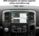 Android 13 Car Radio Stereo Compatible with Dodge Ram 1500 2500 3500 2013-2018 (Auto AC) Head Unit Upgrade Replacement, 9" Touchscreen with Wireless CarPlay&Android Auto, 2GB+64GB, GPS, Backup Camera