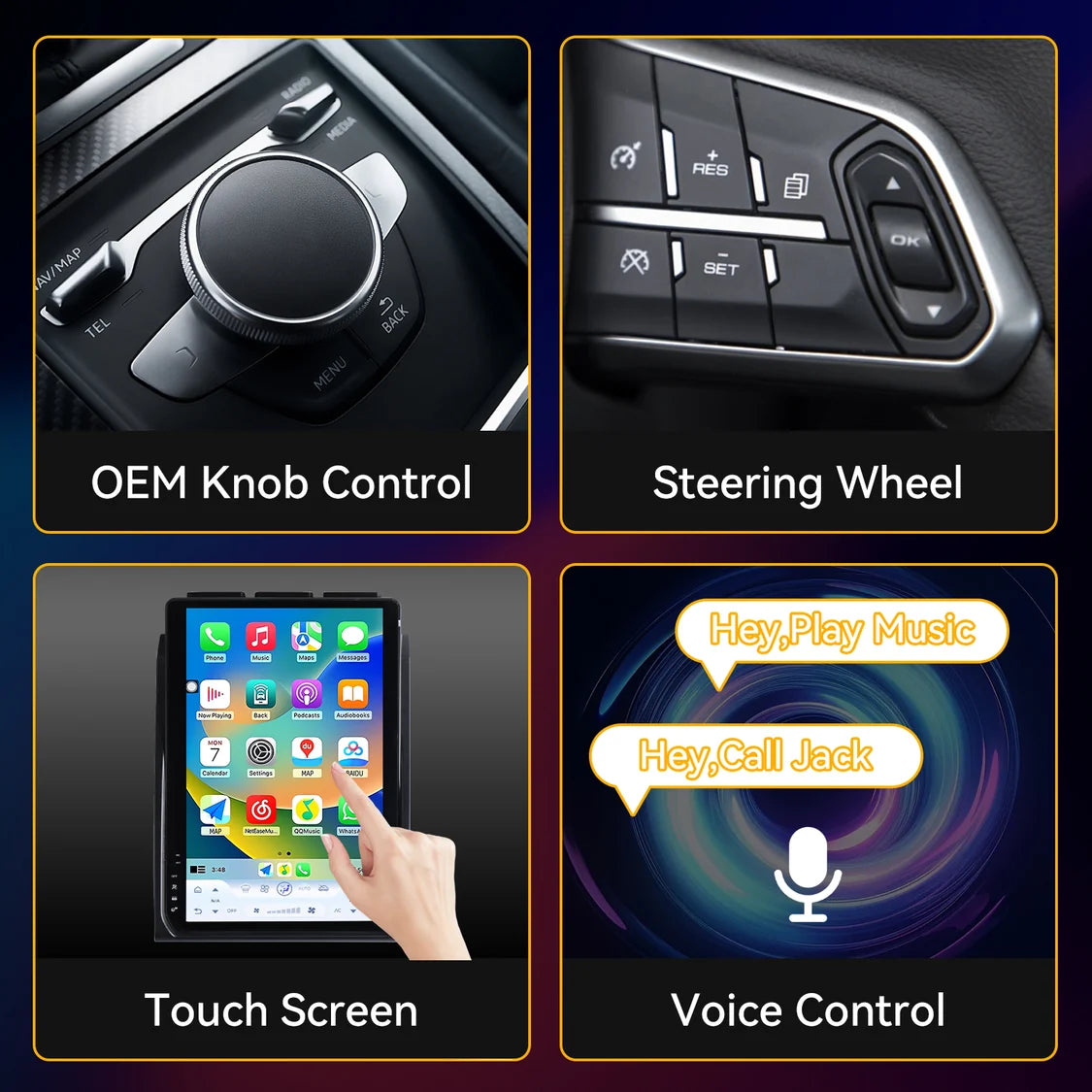 Car Radio for Ford F150 2015 2016 2017 2018 2019 2020 Android 13, 14.5 Inch IPS Touch Screen Car Stereo with Wireless Carplay/Android Auto,GPS, WiFi, Bluetooth, FM, DVR