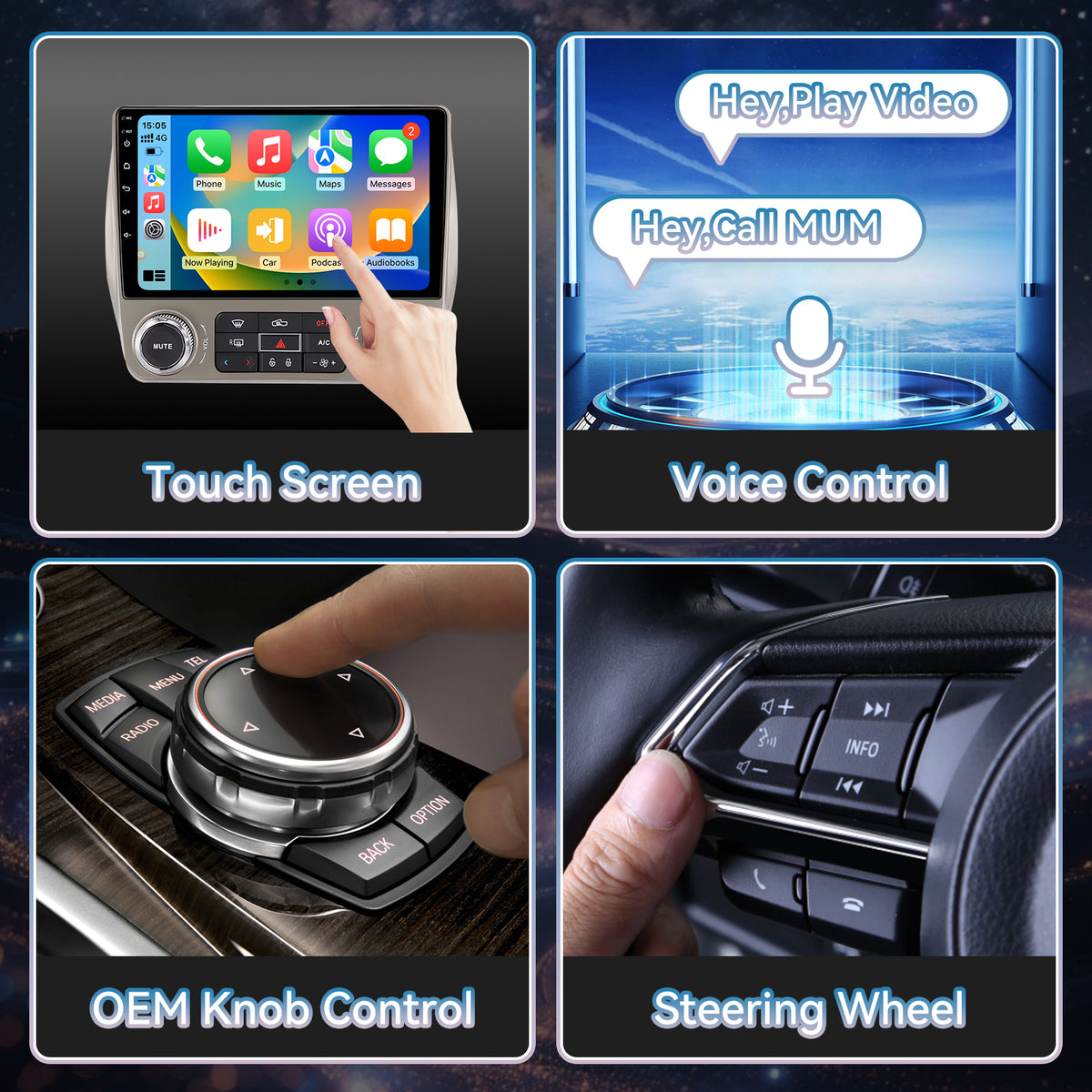 Car Radio Stereo for Chevrolet Chevy Camaro 2010-2015: 1080P Backup Camera GPS Navigation FM 9 Inch 1280 * 800 HD IPS Touchscreen 5G WiFi Wireless CarPlay Android Auto SWC