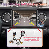 11.5 inch the Largest Touchscreen Car Stereo for Jeep Wrangler JL Gladiator 2018-2023 Support Wireless CarPlay&Android Auto,Factory Backup Camera