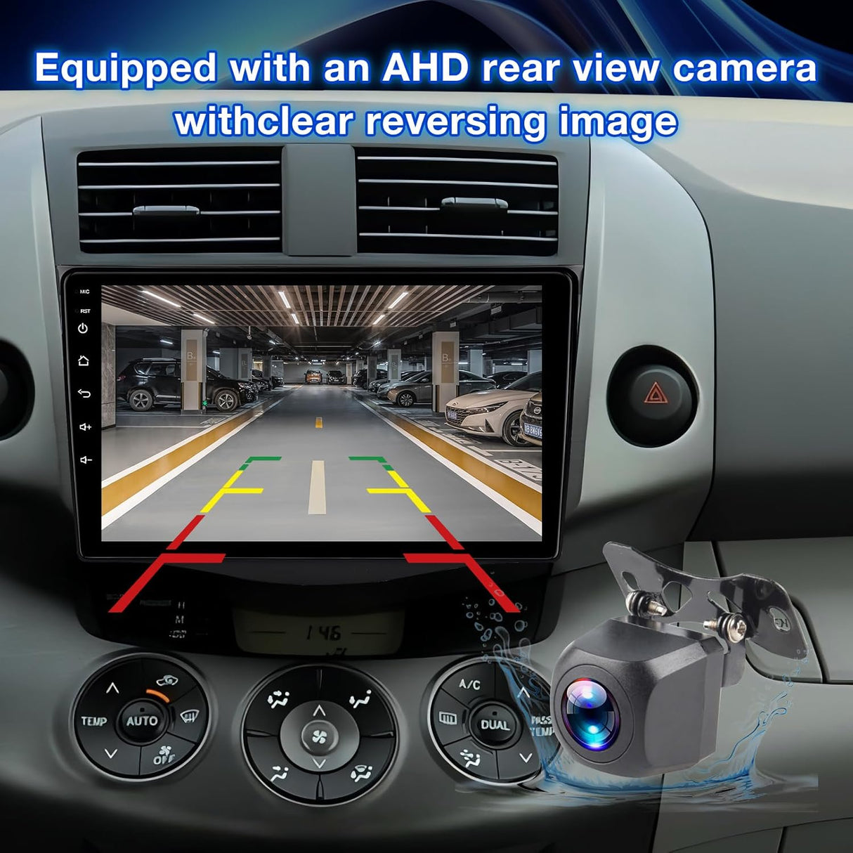 Android 13 Car Stereo for Toyota RAV4 (2006-2012) Supports Wireless CarPlay/Android Auto/Mirror Link