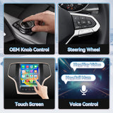 Car Radio for Jeep Grand Cherokee  2014 2015 2016 2017: Touch Screen Stereo Replacement with Carplay Android Auto 5GWiFi BT5.0 Backup Camera GPS