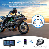 Motorcycle CarPlay/Android Auto Screen Supports TPMS BSD Check tyre pressure