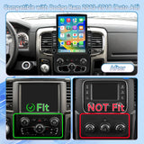 9.7 inch Car Stereo for Dodge RAM 1500/2500/3500 (2013-2018）auto-ac，Supports the vehicle’s original camera