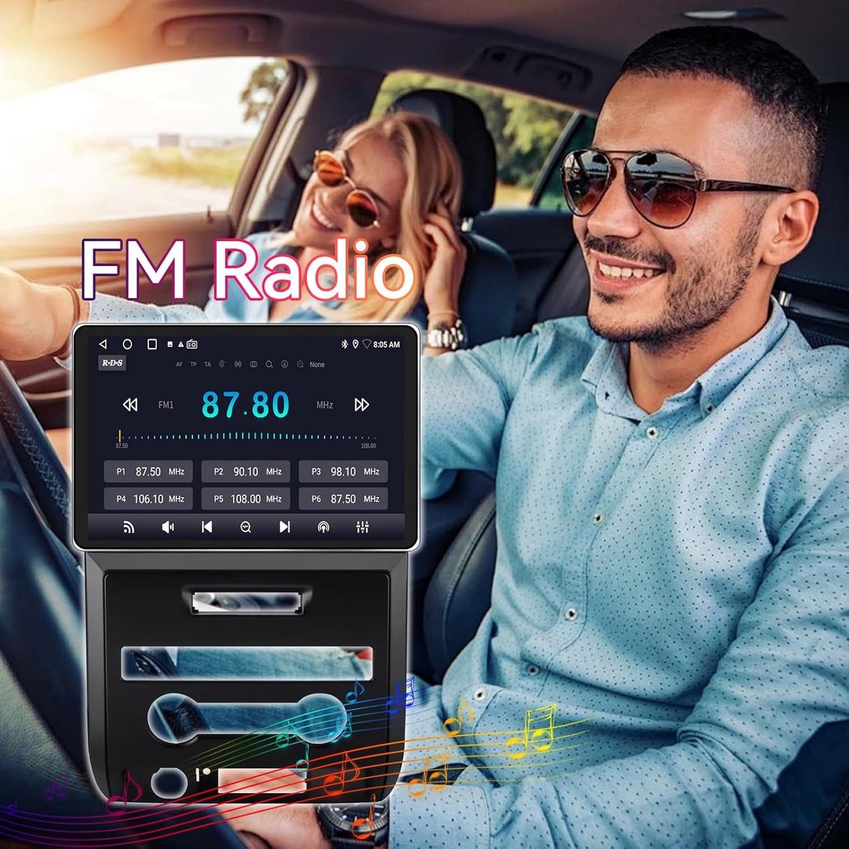Car Stereo for Ford F150 2009 2010 2011 2012 Supports Wireless CarPlay & Android Auto, BT/WiFi/GPS/FM/SWC/1080P Backup Camera/Manual AC Upgrade