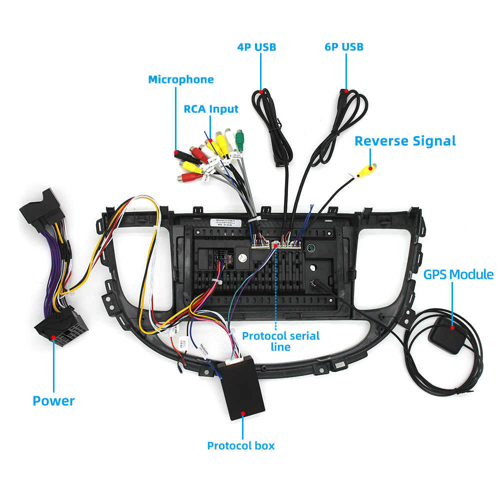 Car Stereo for Hyundai Genesis  2008-2014 Radio Upgrade, 9 Inch Touch Screen Radio Android 13 Car Radio with Wireless Carplay Android Auto Bluetooth GPS AHD Backup Camera WiFi