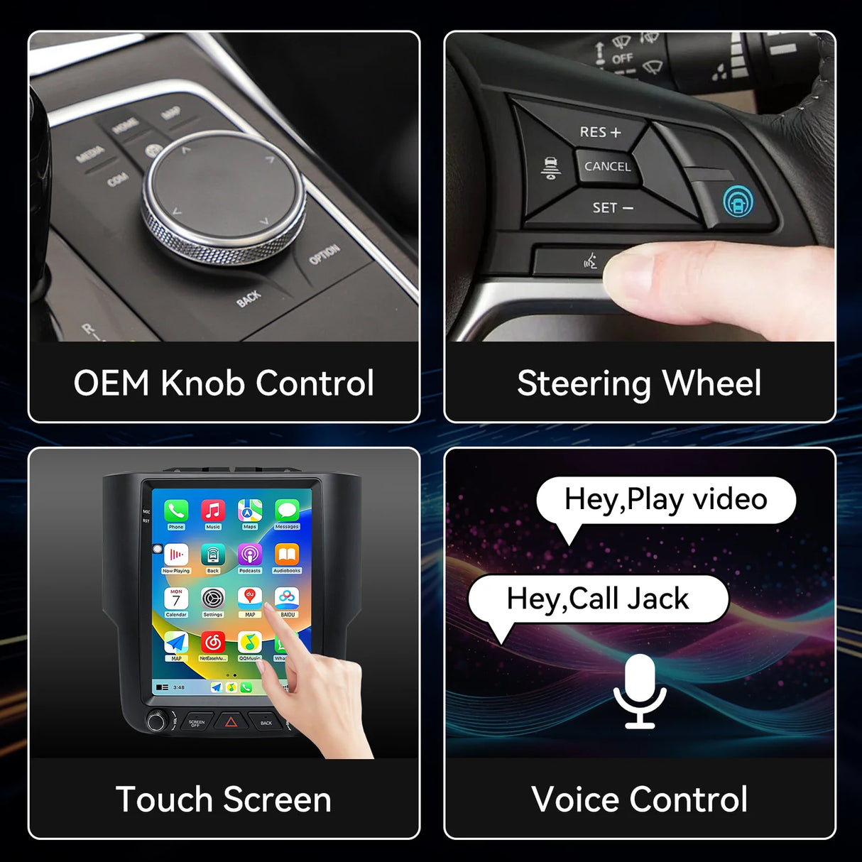 Car Radio Compatible with Dodge Ram  1500 2500 3500 2013-2018