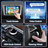 Car Radio Stereo for Toyota Camry (06-11) CarPlay & Android Auto Fast Boot,Mirroring, Anti-Glare QLED.FM/AM Tuner, Plug & Play Dash Kit Included.