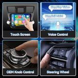 Car Radio for Toyota Highlander 2008-2013,10 Inch QLED Touch Screen Car Stereo with Carplay&Android Auto,WiFi,GPS Navigation,Bluetooth5.0,FM&AM Radio