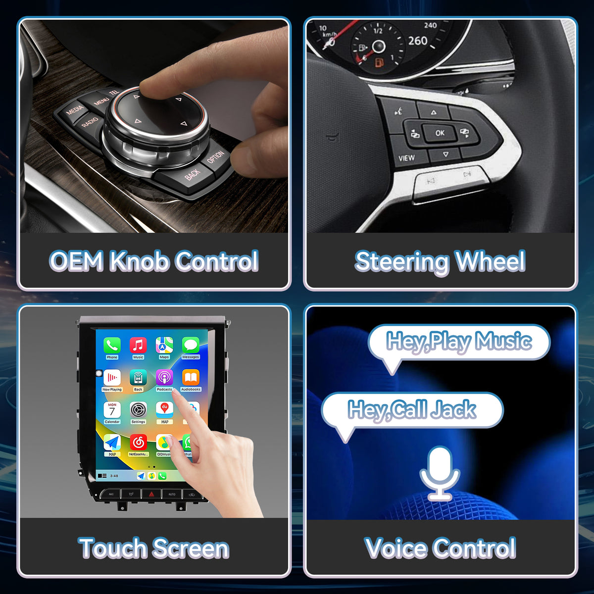 Car Radio Stereo for Toyota Land Cruiser 2016-2020, Octa-Core 8GB+128GB Android Head Unit with Wireless CarPlay Android Auto, Touch Screen GPS Navigation Bluetooth DSP