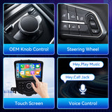 Android 14 Car Radio Stereo Compatible with Chevrolet Cruze 2009-2015, 8" OEM Style Touch Screen Wireless CarPlay & Android Auto GPS Navigation FM Radio Upgrade Bluetooth HD Backup Camera 2GB+64GB