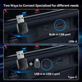2-in-1 Wireless CarPlay Adapter / Android Auto Dongle, Mini Style