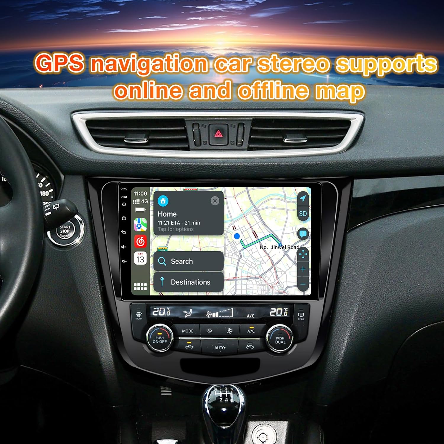 Android 13 Car Stereo for 2014-2018 Nissan X-Trail Qashqai Rogue