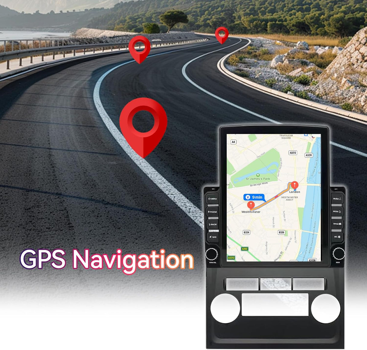 Car Stereo for Nissan Frontier/Xterra 2009-2014 | Wireless CarPlay/Android Auto |  2+64G