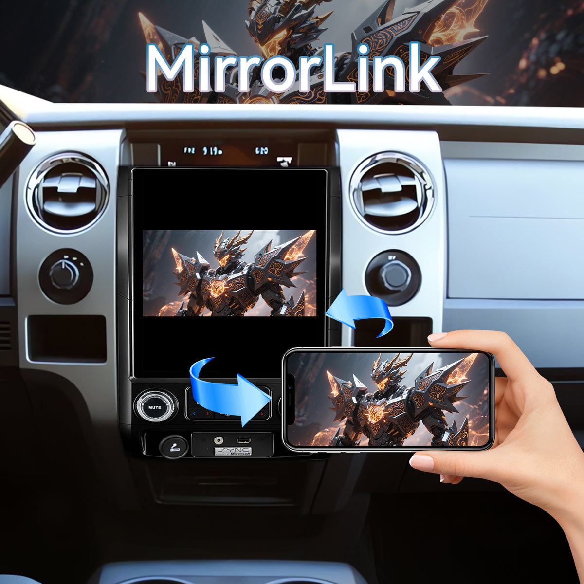 Ford F150 2009 2010 2011 2012 Android 14 Car Stereo 8-core, 12.1 Inch IPS Touch Screen Car Radio with Wireless Carplay/Android Auto,GPS, WiFi, Bluetooth, FM, DVR