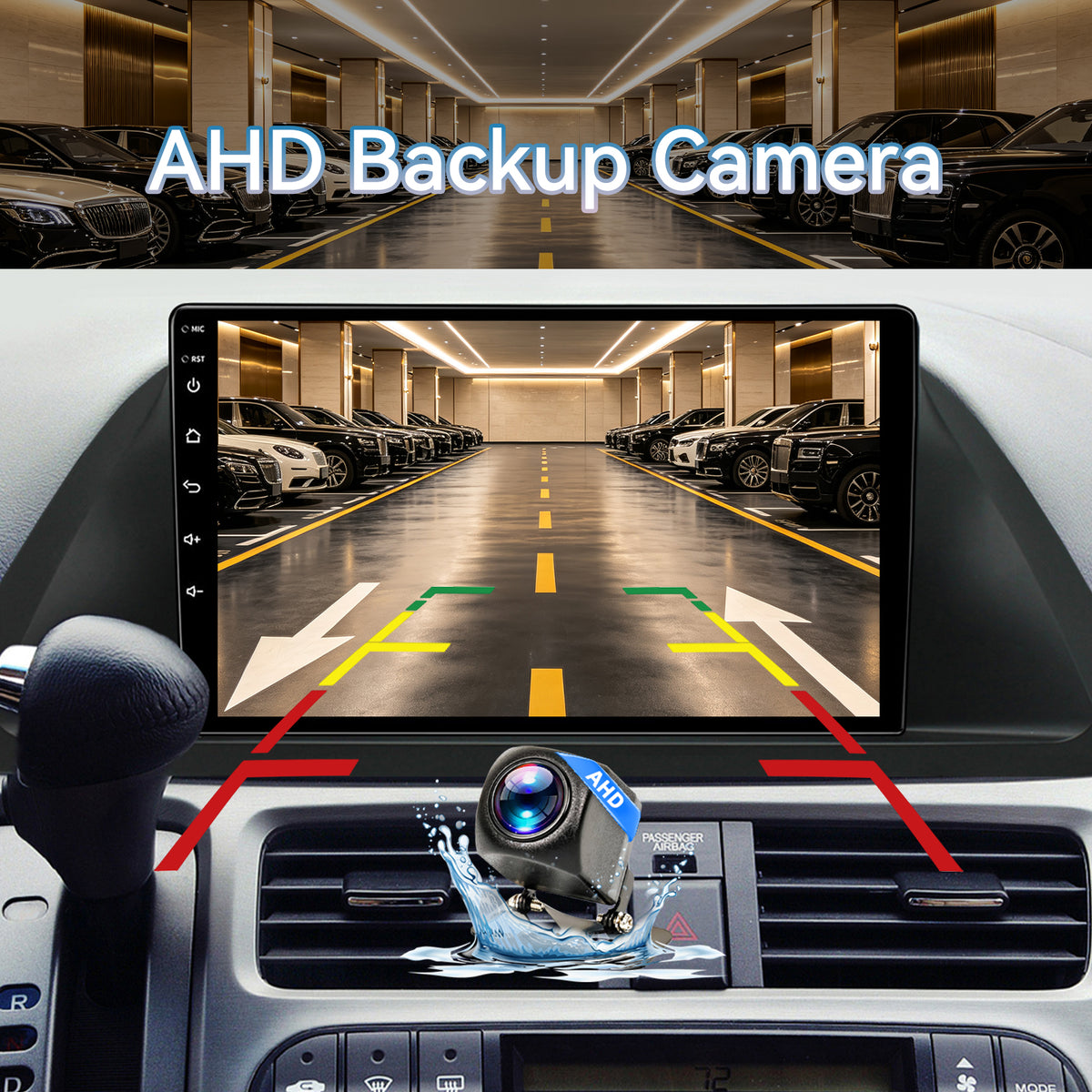 Honda Odyssey 2005 2006 2007 2008 2009 2010 Android 13.0 Car Stereo 2G+64G Wireless Carplay Android Auto, 10." Touchscreen Car Radio WiFi GPS Navi Bluetooth HiFi USB FM/RDS SWC Backup Camera