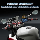 Motorcycle CarPlay/Android Auto Screen Supports TPMS BSD Check tyre pressure