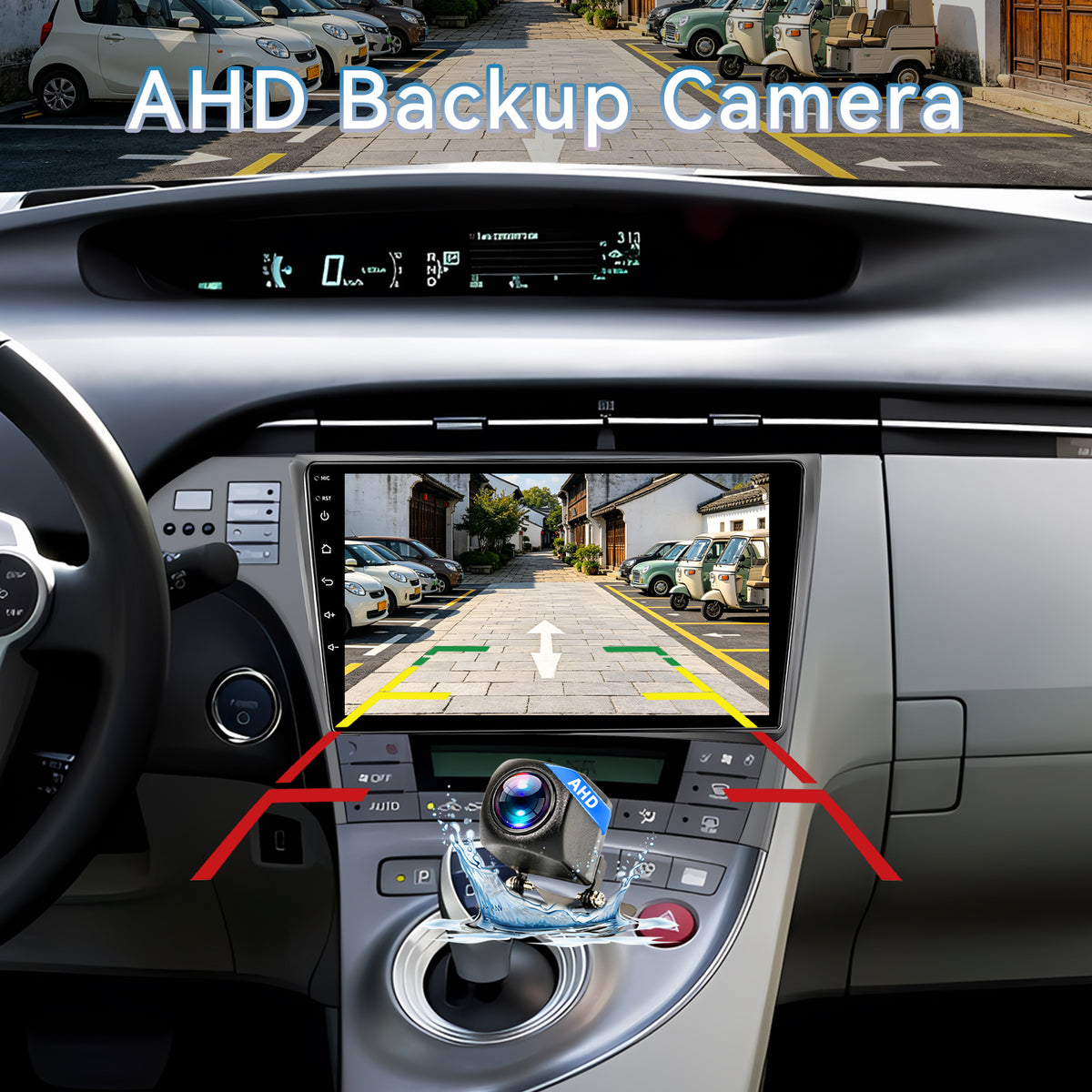 Car Radio for Toyota Prius 2010-2015,10 Inch Prius Stereo Support Carplay/Android Auto,GPS Navigation& Bluetooth,Backup Camera & SWC