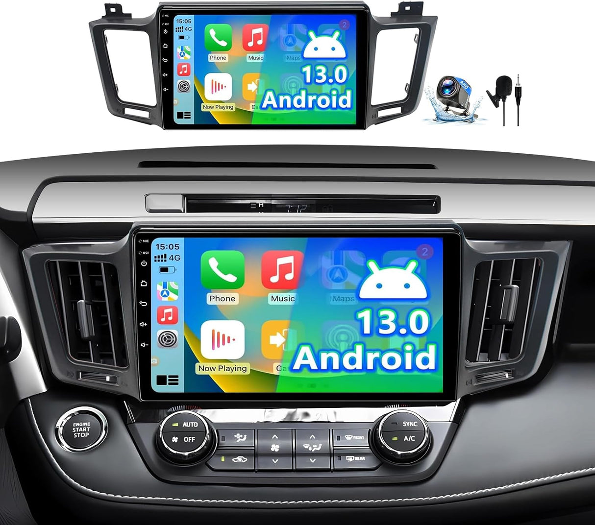 Car Stereo Radio Compatible for Toyota RAV4 2013 2014 2015 2016 2017 2018