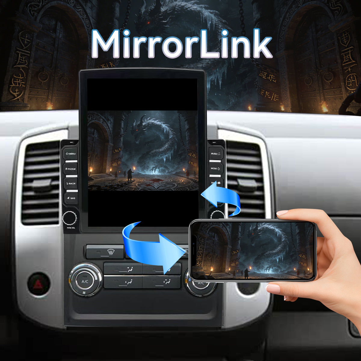 Car Stereo for Nissan Frontier/Xterra 2009-2014 | Wireless CarPlay/Android Auto | 9.7 | Android14 | 4+64G