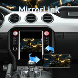 Car Radio for Ford Mustang 2015-2021 Stereo Replacement 9.7 Inch Carplay Touch ScreenAndroid Auto Head Unit Upgrade DSP Multimedia Player GPS Navigation System Bluetooth