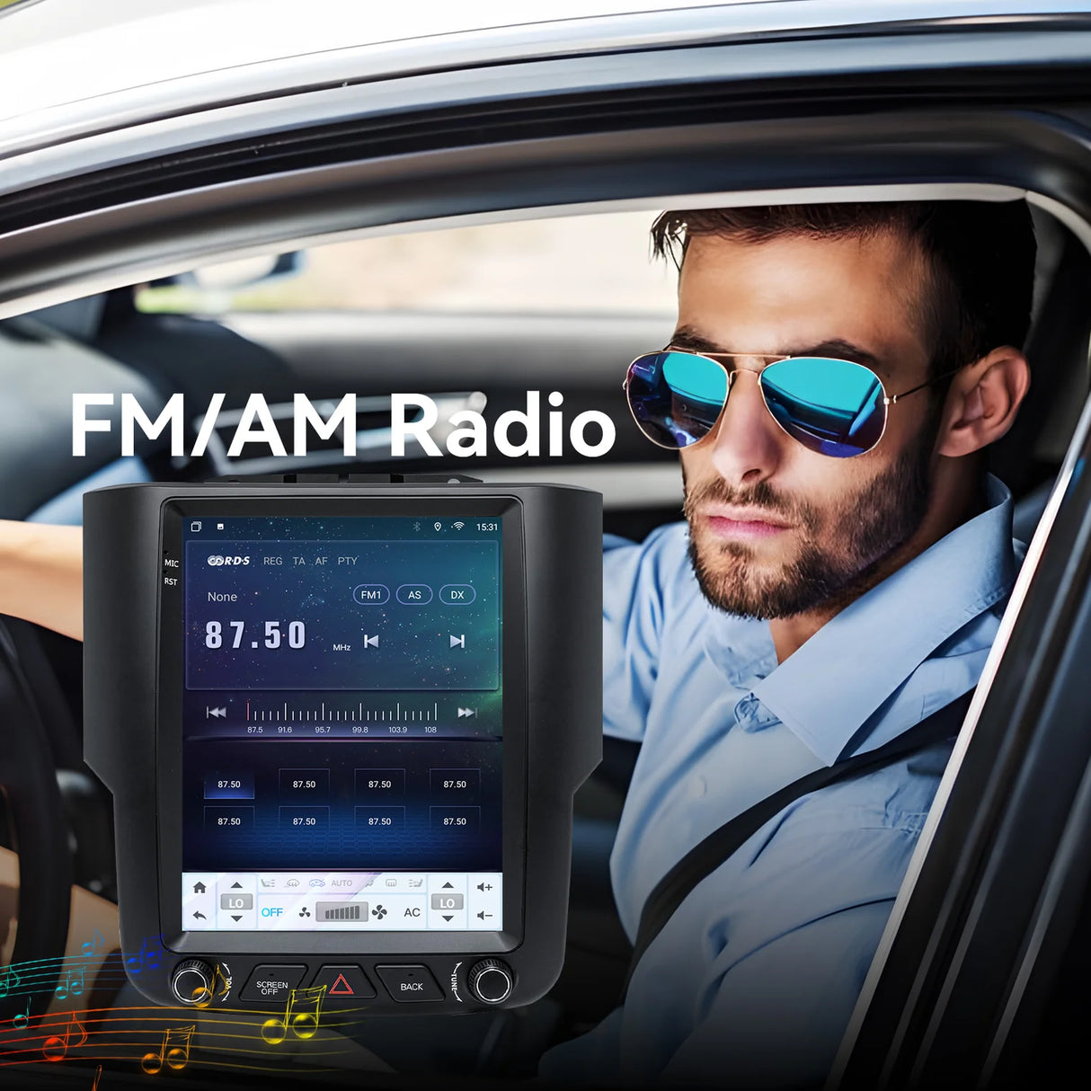 Car Radio Compatible with Dodge Ram  1500 2500 3500 2013-2018