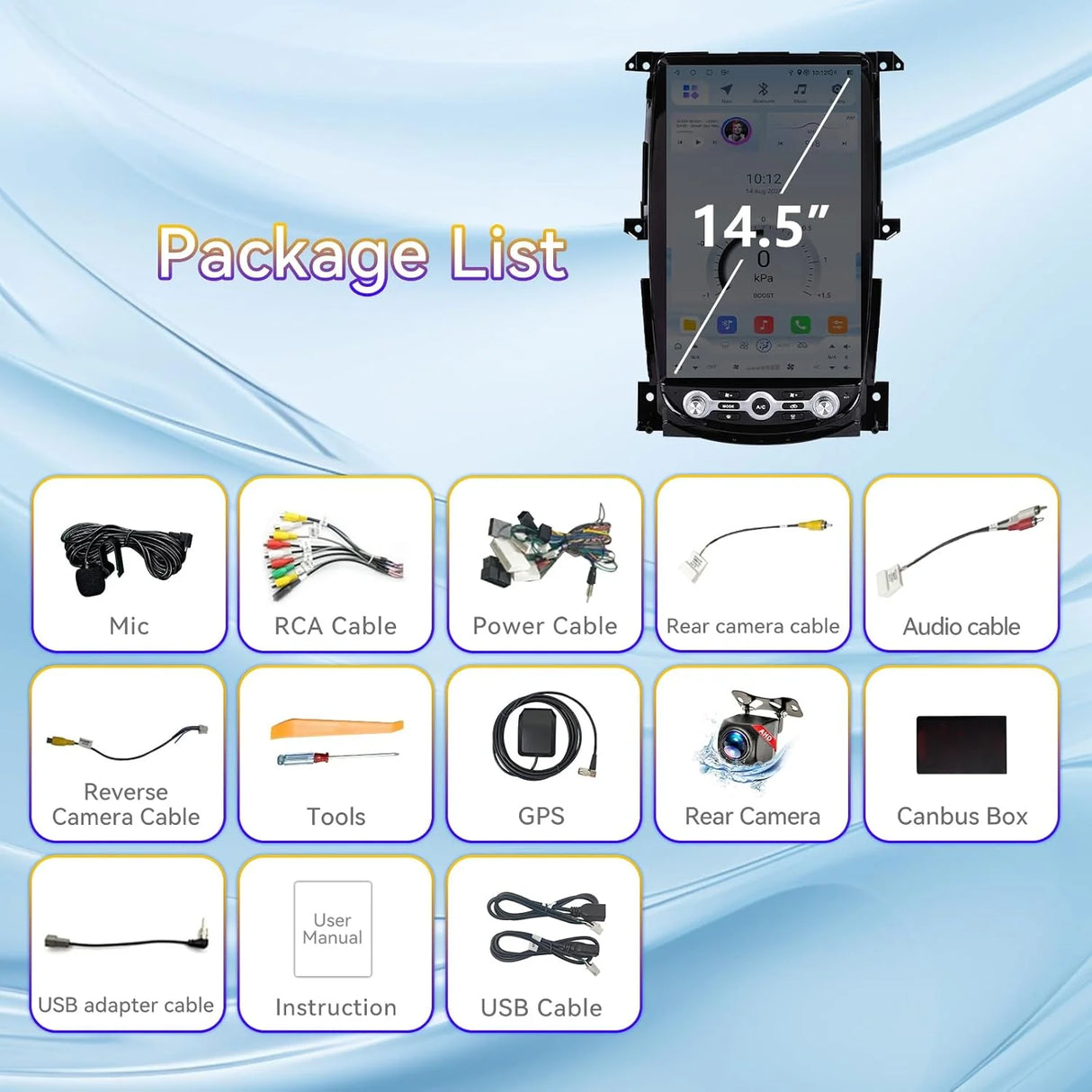 Car Stereo Radio Head Unit Compatible for Nissan 370Z 2009-2021