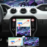 Car Radio for Ford Mustang 2015-2021 Stereo Replacement 9.7 Inch Carplay Touch ScreenAndroid Auto Head Unit Upgrade DSP Multimedia Player GPS Navigation System Bluetooth