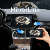 Car Radio for Jeep Grand Cherokee 2014-2021 Wireless CarPlay & Android Auto, 2GB+64GB, Bluetooth, AM/FM, SWC, Backup Camera & Touchscreen