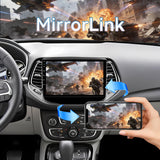 Car Radio Stereo for Jeep Compass 2017-2020,10" Android 13 Touchscreen Head Unit,Wireless CarPlay & Android Auto,GPS Navigation,HD Backup Camera,Mirror Link
