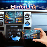 Car Stereo for Ford F150 2009 2010 2011 2012 Supports Wireless CarPlay & Android Auto, BT/WiFi/GPS/FM/SWC/1080P Backup Camera/Manual AC Upgrade