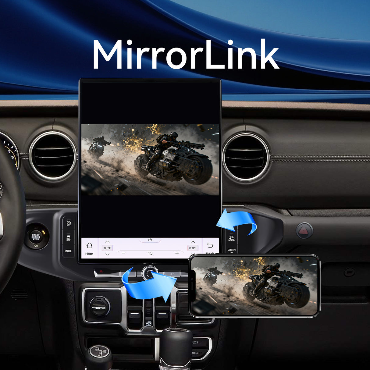 Car Stereo for jeep Wrangler 2018-2022 ,16.2 inch Qualcomm 8-Core Android 13 Touchscreen Radio with Key and Knob,Carpaly & Android Auto,DSP,Dual Bluetooth