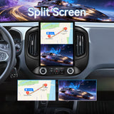 Car Stereo Radio for Chevrolet Colorado 2015-2018, T-Style 12.1" Touchscreen with Wireless CarPlay & Android Auto, 8-Core Processor, 4GB RAM + 64GB ROM, Mirror Link, WiFi, Bluetooth, FM, DSP, SWC, Backup Camera