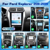 Car Stereo for 2011-2019 Ford Explorer with Wireless CarPlay/Android Auto/